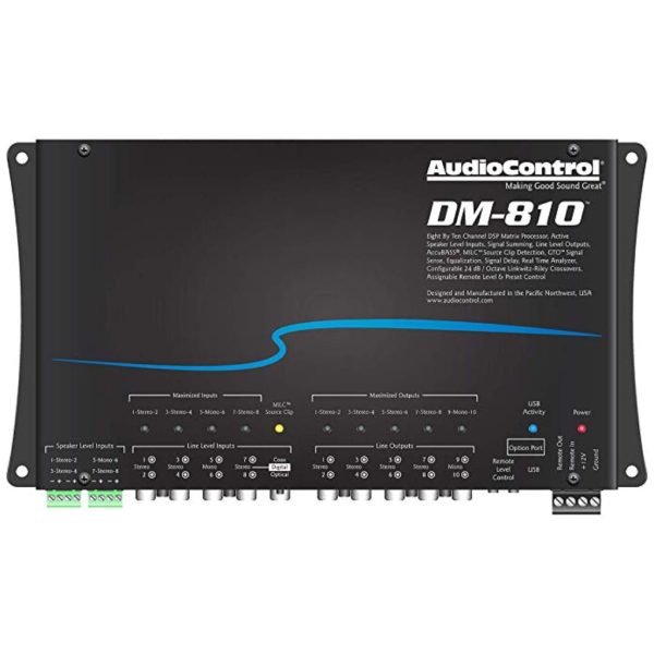 AudioControl - DM-810 – Eight by Ten Channel Matrix DSP