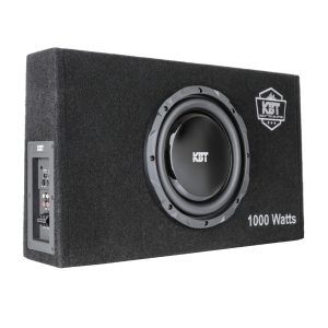 KBT  10 Inch Flat Subwoofer in Ported Box with 1000W Amplifier
