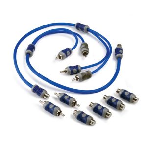 KICKER - 46KIYFM - Car Audio Amp Female Male RCA Y Adapter + Barrel Connectors